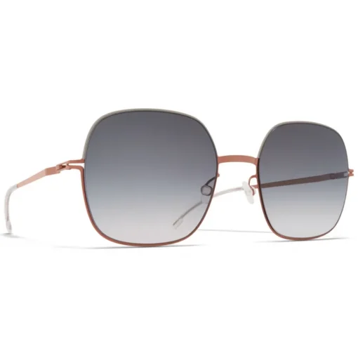 Mykita - Magda - Decades - Shiny Copper Grey - Metal Collection - Sunglasses - Eyewear - Avvenice^ Sunglasses & Eyewear