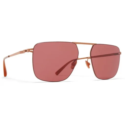 Mykita - Masao - Lessrim - Shiny Copper Purple - Metal Collection - Sunglasses - Eyewear - Avvenice