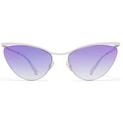 Mykita - Mizuho - Lessrim - Shiny Silver Pink Gradient - Metal Collection - Sunglasses - Eyewear - Avvenice^ Sunglasses & Eyewear