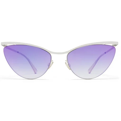 Mykita - Mizuho - Lessrim - Shiny Silver Pink Gradient - Metal Collection - Sunglasses - Eyewear - Avvenice^ Sunglasses & Eyewear