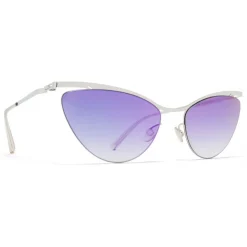 Mykita - Mizuho - Lessrim - Shiny Silver Pink Gradient - Metal Collection - Sunglasses - Eyewear - Avvenice^ Sunglasses & Eyewear