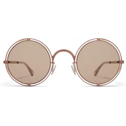 Mykita - MMCRAFT001 - & Maison Margiela - Copper Light Brown - Metal Collection - Sunglasses - Eyewear - Avvenice