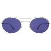 Mykita - MMCRAFT002 - & Maison Margiela - Silver Graphite Indigo - Metal Collection - Sunglasses - Eyewear - Avvenice^ Sunglasses & Eyewear