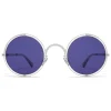 Mykita - MMCRAFT001 - & Maison Margiela - Silver Indigo - Metal Collection - Sunglasses - Eyewear - Avvenice
