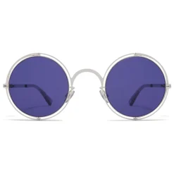 Mykita - MMCRAFT001 - & Maison Margiela - Silver Indigo - Metal Collection - Sunglasses - Eyewear - Avvenice