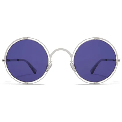 Mykita - MMCRAFT001 - & Maison Margiela - Silver Indigo - Metal Collection - Sunglasses - Eyewear - Avvenice