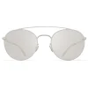 Mykita - MMCRAFT007 - & Maison Margiela - Silver Mauve - Metal Collection - Sunglasses - Eyewear - Avvenice^ Sunglasses & Eyewear
