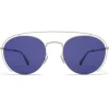 Mykita - MMCRAFT009 - & Maison Margiela - Silver Indigo - Metal Collection - Sunglasses - Eyewear - Avvenice^ Sunglasses & Eyewear