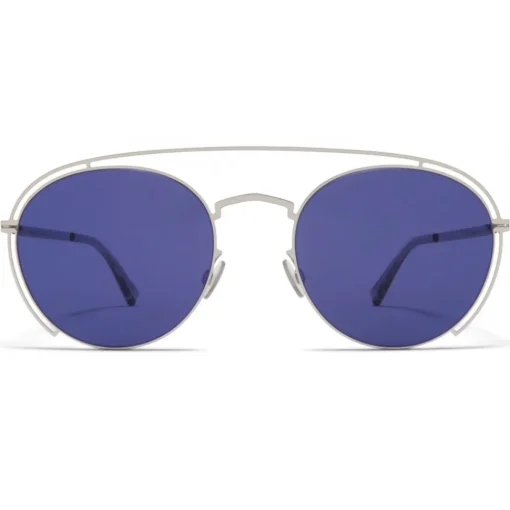 Mykita - MMCRAFT009 - & Maison Margiela - Silver Indigo - Metal Collection - Sunglasses - Eyewear - Avvenice^ Sunglasses & Eyewear