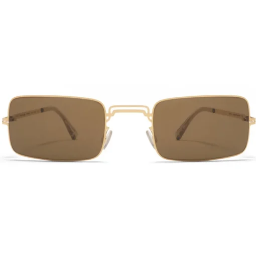 Mykita - MMCRAFT003 - & Maison Margiela - Gold Brown - Metal Collection - Sunglasses - Eyewear - Avvenice