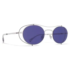 Mykita - MMCRAFT002 - & Maison Margiela - Silver Graphite Indigo - Metal Collection - Sunglasses - Eyewear - Avvenice^ Sunglasses & Eyewear