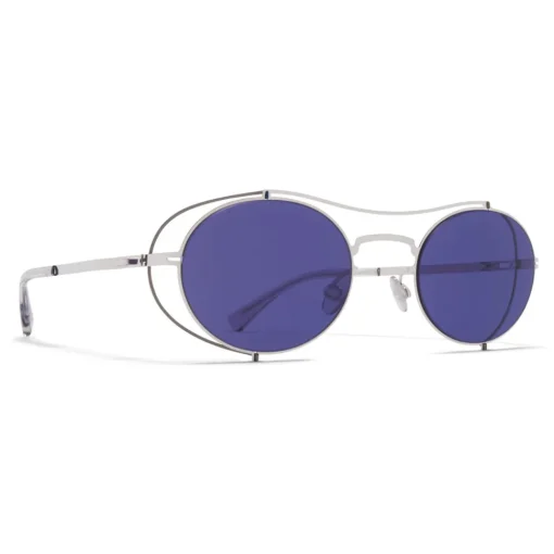 Mykita - MMCRAFT002 - & Maison Margiela - Silver Graphite Indigo - Metal Collection - Sunglasses - Eyewear - Avvenice^ Sunglasses & Eyewear