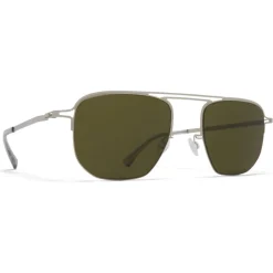 Mykita - MMCRAFT013 - & Maison Margiela - Matte Silver Green - Metal Collection - Sunglasses - Eyewear - Avvenice^ Sunglasses & Eyewear