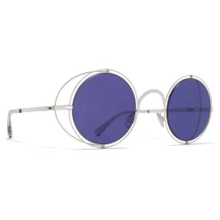 Mykita - MMCRAFT001 - & Maison Margiela - Silver Indigo - Metal Collection - Sunglasses - Eyewear - Avvenice