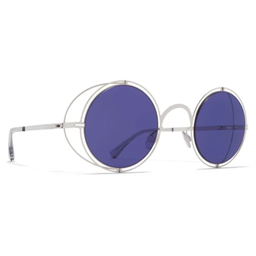 Mykita - MMCRAFT001 - & Maison Margiela - Silver Indigo - Metal Collection - Sunglasses - Eyewear - Avvenice