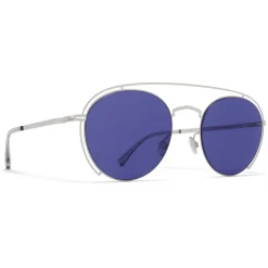 Mykita - MMCRAFT009 - & Maison Margiela - Silver Indigo - Metal Collection - Sunglasses - Eyewear - Avvenice^ Sunglasses & Eyewear