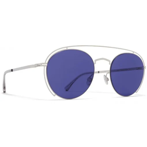 Mykita - MMCRAFT009 - & Maison Margiela - Silver Indigo - Metal Collection - Sunglasses - Eyewear - Avvenice^ Sunglasses & Eyewear