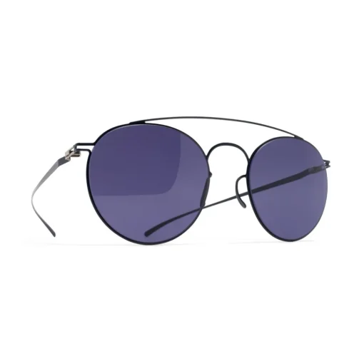 Mykita - MMESSE006 - & Maison Margiela - Dark Blue Indigo - Metal Collection - Sunglasses - Eyewear - Avvenice