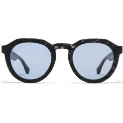 Mykita - MMRAW007 - & Maison Margiela - Black Havana Sky Blue - Acetate Collection - Sunglasses - Eyewear - Avvenice