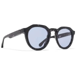Mykita - MMRAW007 - & Maison Margiela - Black Havana Sky Blue - Acetate Collection - Sunglasses - Eyewear - Avvenice