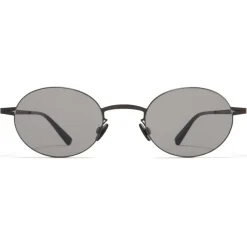 Mykita - Naoko - Lessrim - Black Grey - Metal Collection - Sunglasses - Eyewear - Avvenice^ Sunglasses & Eyewear