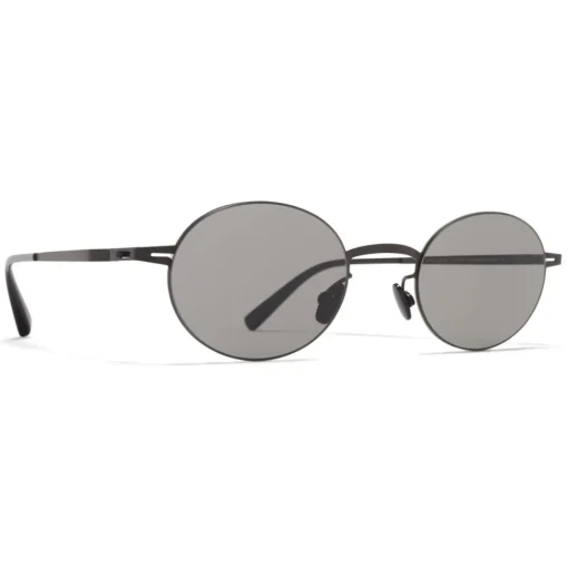 Mykita - Naoko - Lessrim - Black Grey - Metal Collection - Sunglasses - Eyewear - Avvenice^ Sunglasses & Eyewear