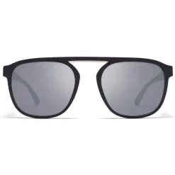 Mykita - Pabu - Mylon - Black Shiny Silver - Mylon Collection - Sunglasses - Eyewear - Avvenice