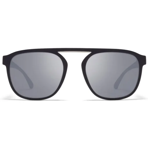 Mykita - Pabu - Mylon - Black Shiny Silver - Mylon Collection - Sunglasses - Eyewear - Avvenice