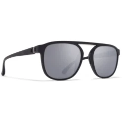 Mykita - Pabu - Mylon - Black Shiny Silver - Mylon Collection - Sunglasses - Eyewear - Avvenice