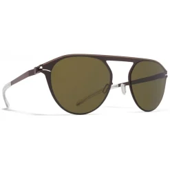 Mykita - Paulin - NO1 - Dark Brown Green - Metal Collection - Sunglasses - Eyewear - Avvenice