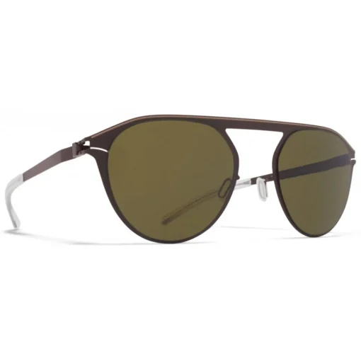 Mykita - Paulin - NO1 - Dark Brown Green - Metal Collection - Sunglasses - Eyewear - Avvenice
