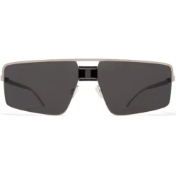 Mykita - Soy - Mylon - Black Silver Dark Grey - Mylon Collection - Sunglasses - Eyewear - Avvenice