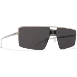 Mykita - Soy - Mylon - Black Silver Dark Grey - Mylon Collection - Sunglasses - Eyewear - Avvenice