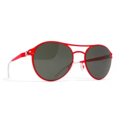 Mykita - Sparrow - First - Red Black - Metal Collection - Sunglasses - Eyewear - Avvenice^ Sunglasses & Eyewear
