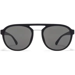 Mykita - Sting - Mylon - Black Silver - Mylon Collection - Sunglasses - Eyewear - Avvenice^ Sunglasses & Eyewear