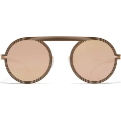Mykita - Studio 6.1 - Studio - Champagne Gold Black - Metal Collection - Sunglasses - Eyewear - Avvenice^ Sunglasses & Eyewear