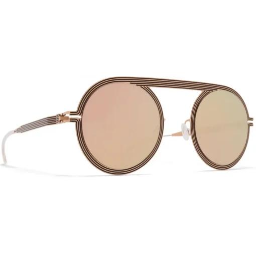 Mykita - Studio 6.1 - Studio - Champagne Gold Black - Metal Collection - Sunglasses - Eyewear - Avvenice^ Sunglasses & Eyewear