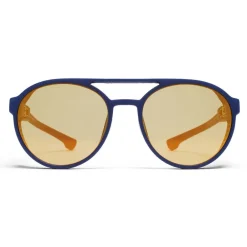 Mykita - Targa - Mylon - Navy Blue Pearly Gold - Mylon Collection - Sunglasses - Eyewear - Avvenice^ Sunglasses & Eyewear