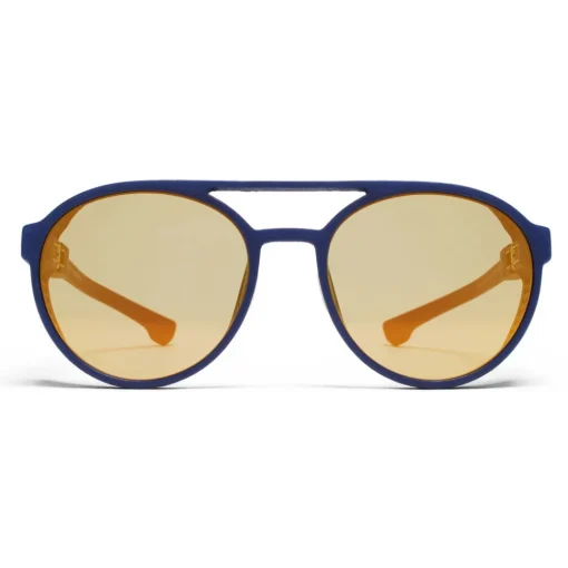 Mykita - Targa - Mylon - Navy Blue Pearly Gold - Mylon Collection - Sunglasses - Eyewear - Avvenice^ Sunglasses & Eyewear