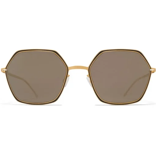 Mykita - Tilla - Decades - Gold Black Grey - Metal Collection - Sunglasses - Eyewear - Avvenice