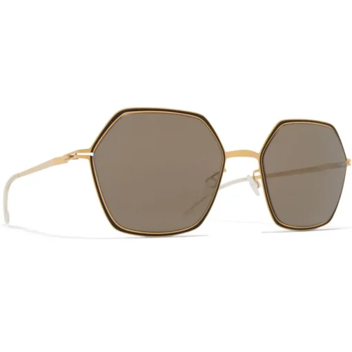 Mykita - Tilla - Decades - Gold Black Grey - Metal Collection - Sunglasses - Eyewear - Avvenice
