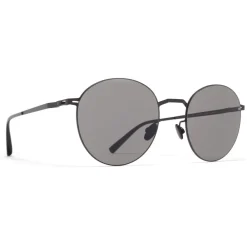 Mykita - Tomomi - Lessrim - Black Grey - Metal Collection - Sunglasses - Eyewear - Avvenice