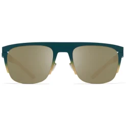 Mykita - Total - & Bernhard Willhelm - Emerald Gold White Fir - Metal Collection - Sunglasses - Eyewear - Avvenice