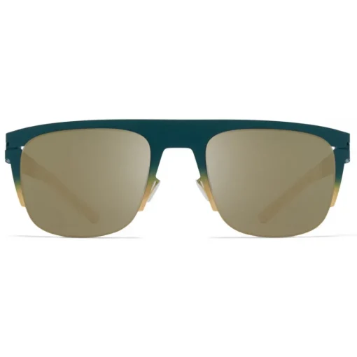 Mykita - Total - & Bernhard Willhelm - Emerald Gold White Fir - Metal Collection - Sunglasses - Eyewear - Avvenice