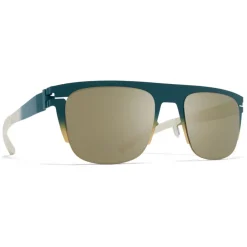 Mykita - Total - & Bernhard Willhelm - Emerald Gold White Fir - Metal Collection - Sunglasses - Eyewear - Avvenice