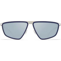 Mykita - Tribe - Mylon - Navy Blue Silver - Mylon Collection - Sunglasses - Eyewear - Avvenice