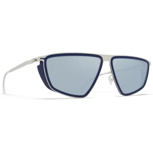 Mykita - Tribe - Mylon - Navy Blue Silver - Mylon Collection - Sunglasses - Eyewear - Avvenice