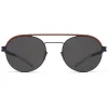 Mykita - Turner - NO1 - Indigo Orange - Metal Collection - Sunglasses - Eyewear - Avvenice^ Sunglasses & Eyewear