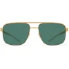Mykita - Wilder - NO1 - Frosted Gold Green - Metal Collection - Sunglasses - Eyewear - Avvenice