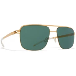 Mykita - Wilder - NO1 - Frosted Gold Green - Metal Collection - Sunglasses - Eyewear - Avvenice